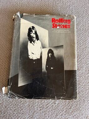 the Rolling Stones Dark Green Hardcover with Gold Logo